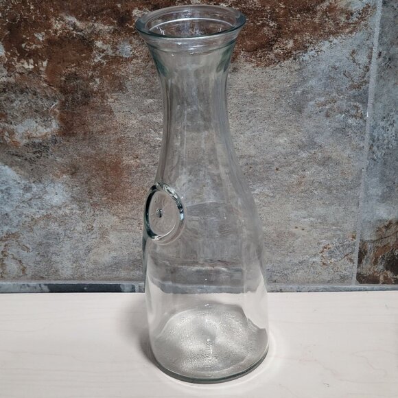 VTG Anchor Hocking 1 Liter Glass Bottle Jar Carafe Decanter Milk Water - Picture 6 of 10